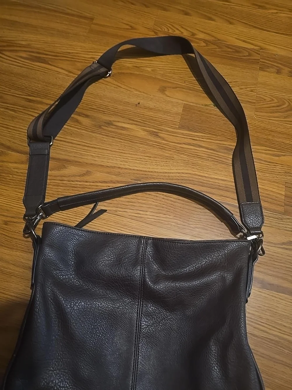 Wrangler Brown Leather Crossbody Bag